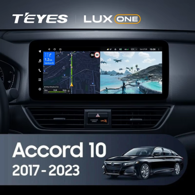 Штатная магнитола Teyes LUX ONE 4/32 Honda Accord 10 CV (2017-2023) Тип-B