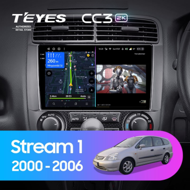 Штатная магнитола Teyes CC3 2K 4/64 Honda Stream 1 (2000-2006)