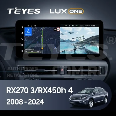 Штатная магнитола Teyes LUX ONE 4/32 Lexus RX270 3 RX450h 3 AL10 (2008-2015) Тип-C