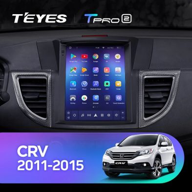 Штатная магнитола Tesla style Teyes TPRO 2 4/32 Honda CR-V 4 RM RE (2011-2015) Тип-C