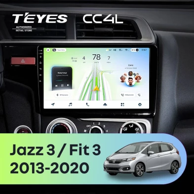Штатная магнитола Teyes CC4L 6/64 Honda Fit 3 (2013-2020) Тип-A