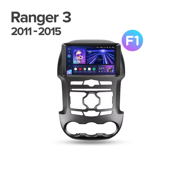 Штатная магнитола Teyes CC3 2K 4/32 Ford Ranger 3 (2011-2015) F1