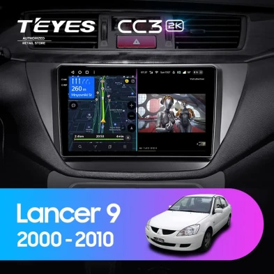 Штатная магнитола Teyes CC3 2K 4/64 Mitsubishi Lancer 9 CS (2000-2010)