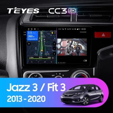 Штатная магнитола Teyes CC3 2K 4/32 Honda Jazz 3 (2015-2020) Тип-A Правый руль