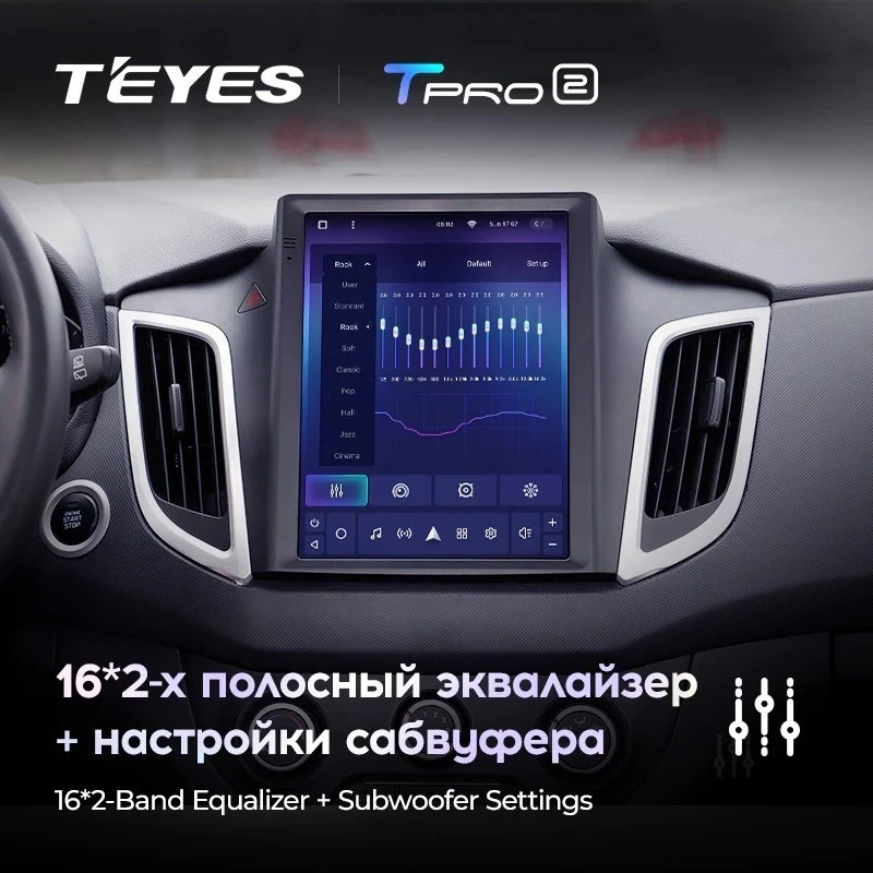 Штатная магнитола Tesla style Teyes TPRO 2 4/32 Hyundai Creta (2015-2019)