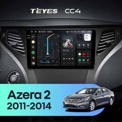Штатная магнитола Teyes CC4 8/128 Hyundai Azera 2 (2011-2014) F2