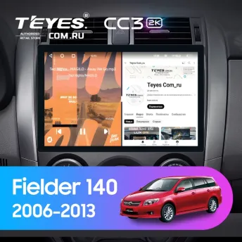 Штатная магнитола Teyes CC3 2K 4/64 Toyota Corolla Fielder 140 (2006-2013) Тип-B (11")