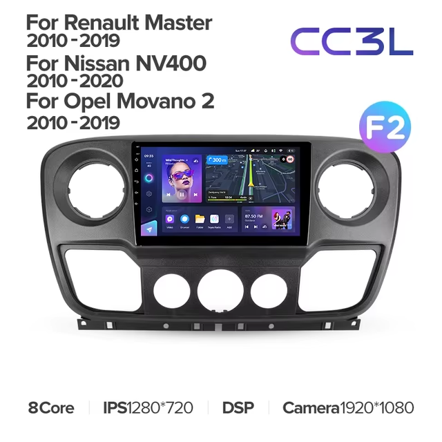 Штатная магнитола Teyes CC3L 4/32 Opel Movano 2 (2010-2019) F2