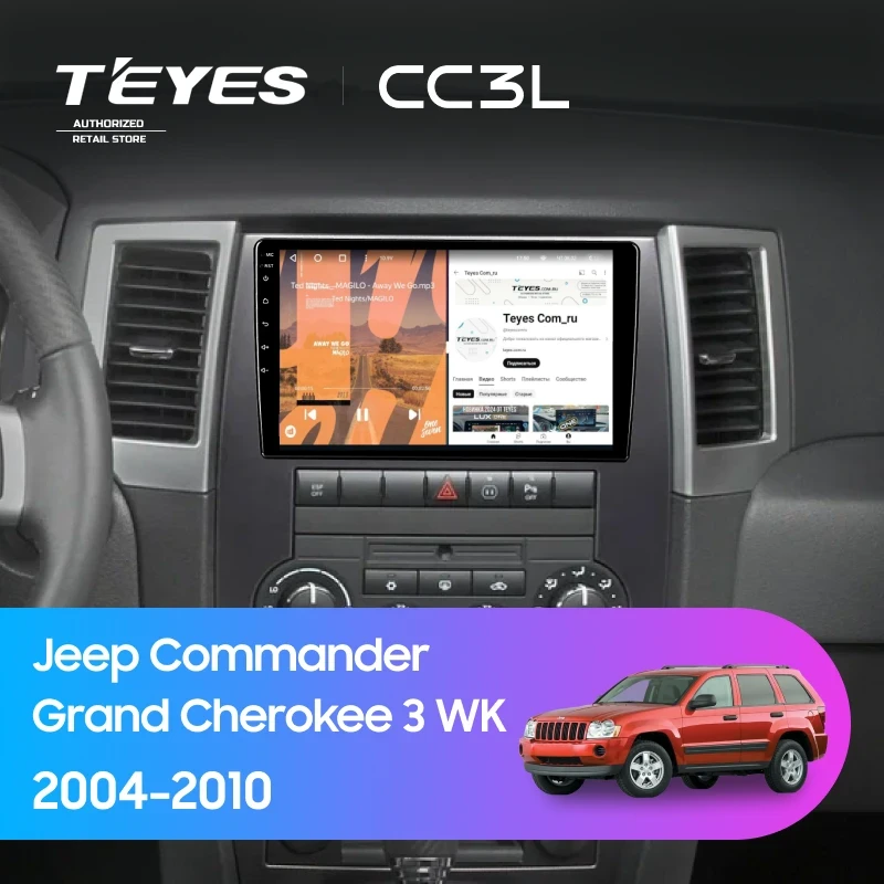 Штатная магнитола Teyes CC3L 4/32 Jeep Commander (2005-2010)