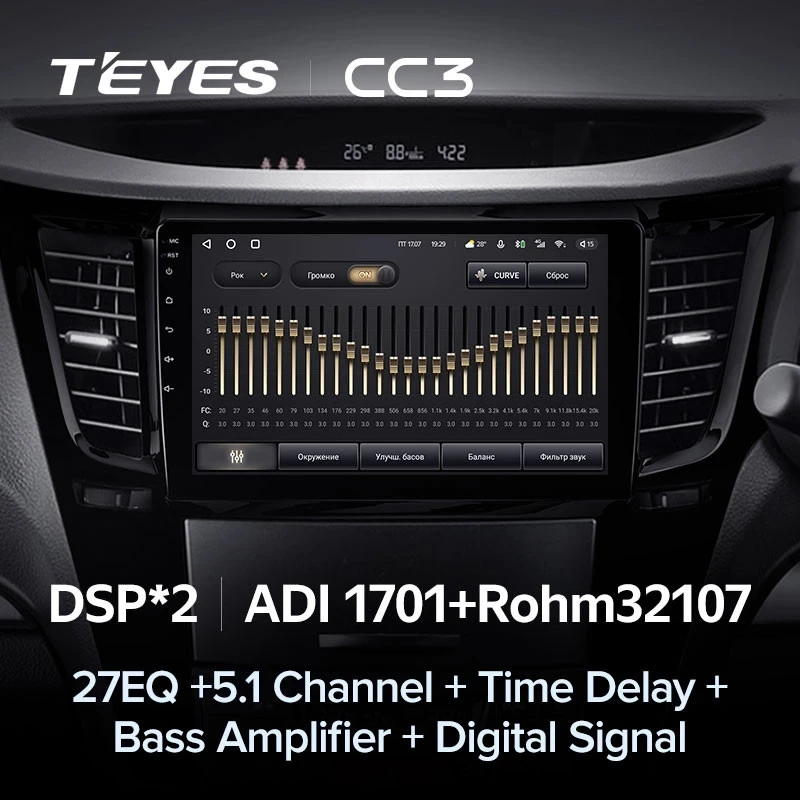 Штатная магнитола Teyes CC3 4/32 Subaru Legacy 5 (2009-2014)