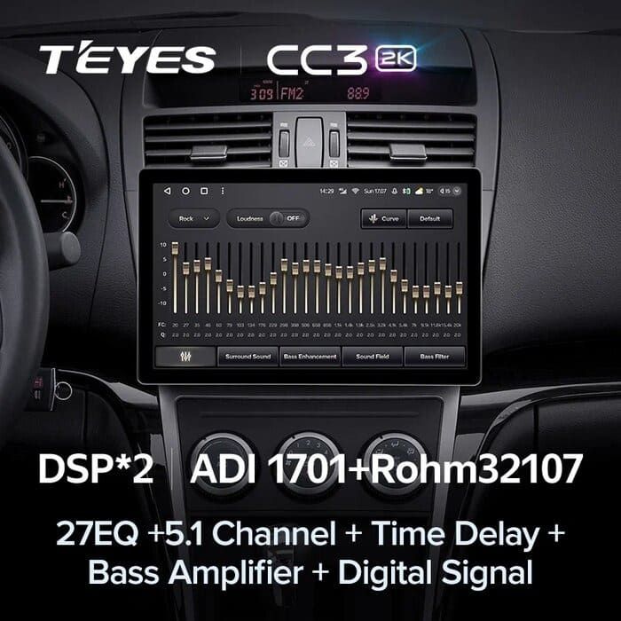 Штатная магнитола Teyes CC3 2K 4/32 Mazda 6 2 GH (2007-2012) (13")