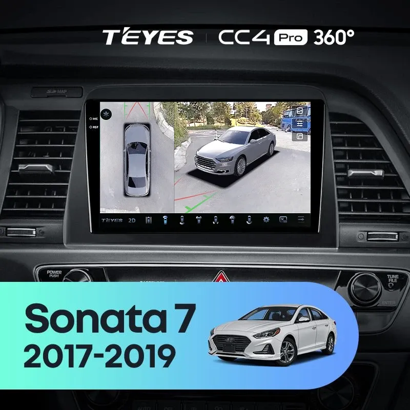 Штатная магнитола Teyes CC4 Pro 360 8/128 Hyundai Sonata 7 LF (2017-2019)