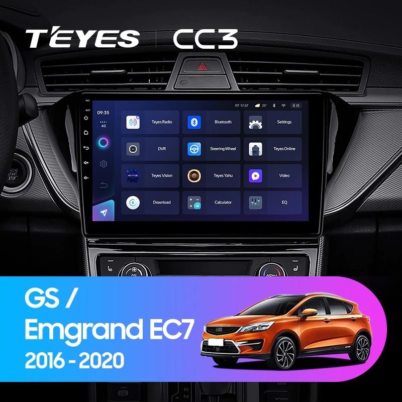 Штатная магнитола Teyes CC3 4/32 Geely GS (2016-2020) F2