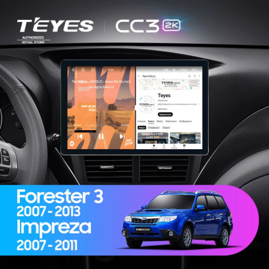 Штатная магнитола Teyes CC3 2K 4/32 Subaru Impreza GH GE (2007-2013) (11")
