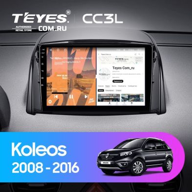 Штатная магнитола Teyes CC3L 4/32 Renault Koleos (2008-2016) Тип-B