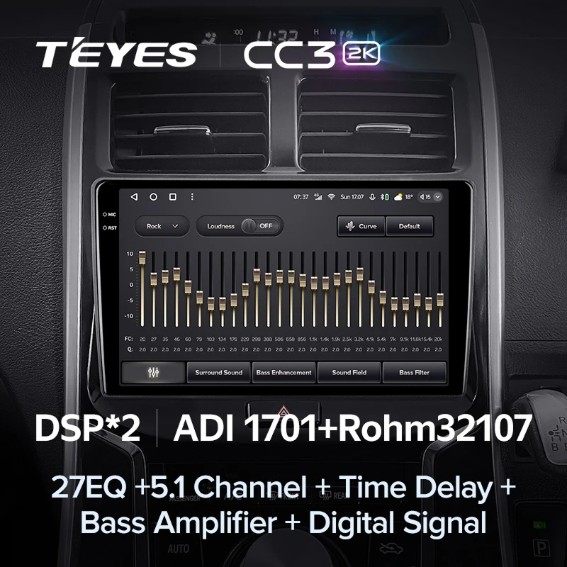 Штатная магнитола Teyes CC3 2K 4/64 Toyota Sai K10 (2013-2017)