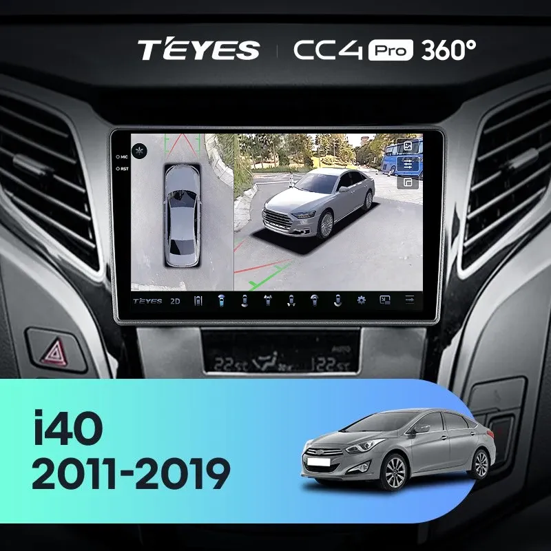 Штатная магнитола Teyes CC4 Pro 360 8/128 Hyundai i40 (2011-2019)