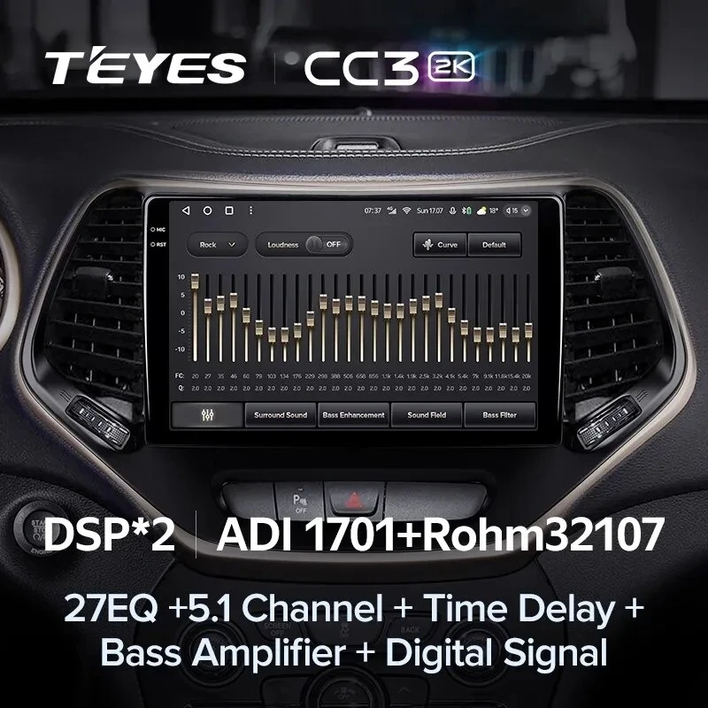 Штатная магнитола Teyes CC3 2K 4/32 Jeep Cherokee 5 KL (2014-2018)