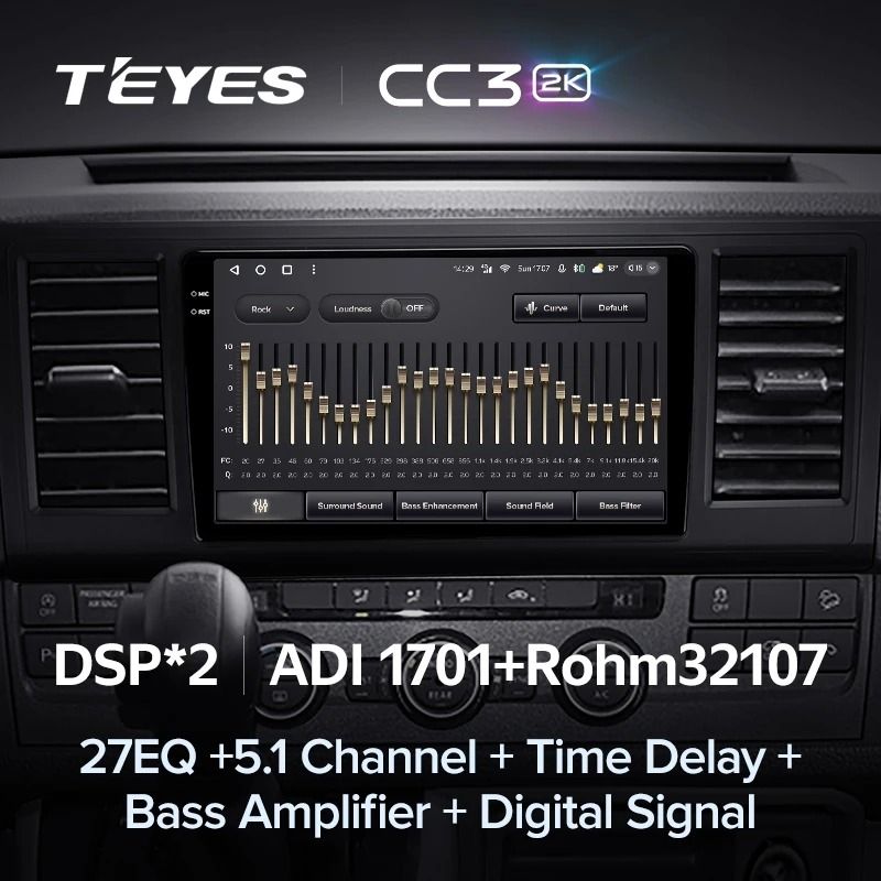 Штатная магнитола Teyes CC3 2K 4/32 Volkswagen Caravelle T6 2020+
