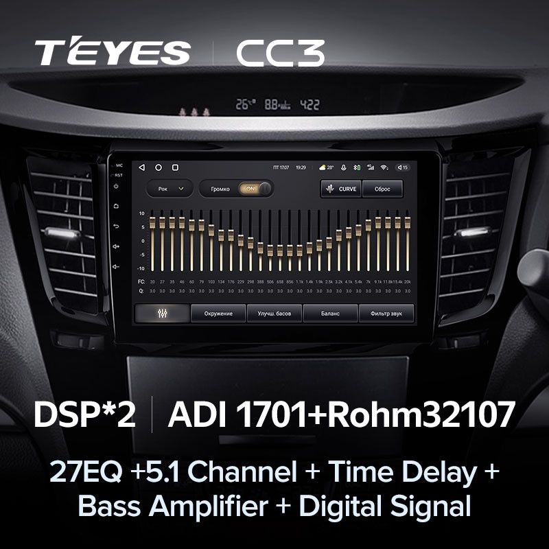 Штатная магнитола Teyes CC3 4/32 Subaru Outback 4 (2009-2014)
