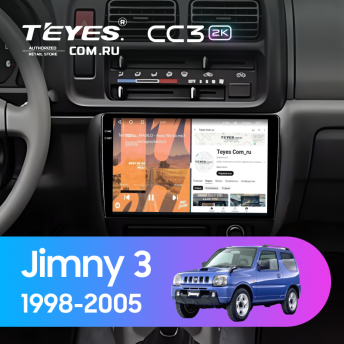 Штатная магнитола Teyes CC3 2K 360 6/128 Suzuki Jimny 3 (1998-2005)