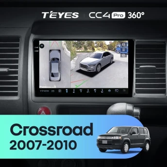 Штатная магнитола Teyes CC4 Pro 360 8/128 Honda Crossroad (2007-2010) Правый руль
