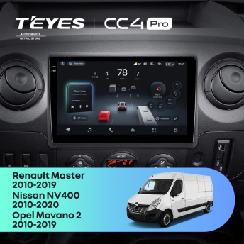 Штатная магнитола Teyes CC4 Pro 8/128 Renault Master (2010-2019) F1