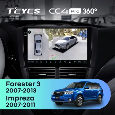 Штатная магнитола Teyes CC4 Pro 360 8/128 Subaru Impreza GH GE (2007-2011)