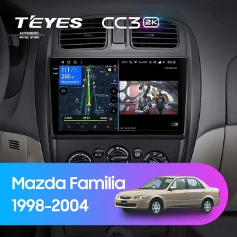 Штатная магнитола Teyes CC3 2K 360 6/128 Mazda Familia (BJ) (1998-2004)