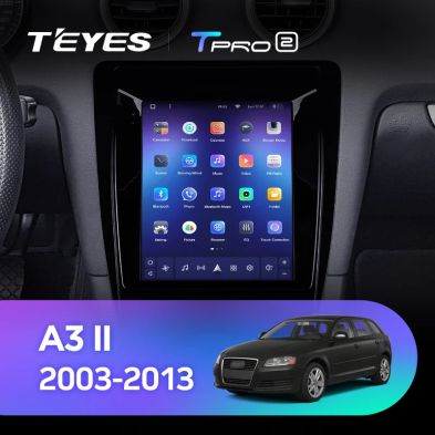 Штатная магнитола Tesla style Teyes TPRO 2 4/64 Audi A3 2 8P (2003-2013)