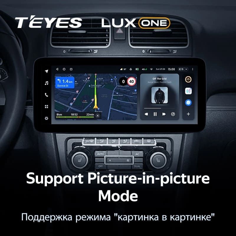 Штатная магнитола Teyes LUX ONE 4/32 Volkswagen Bora (2008-2012)