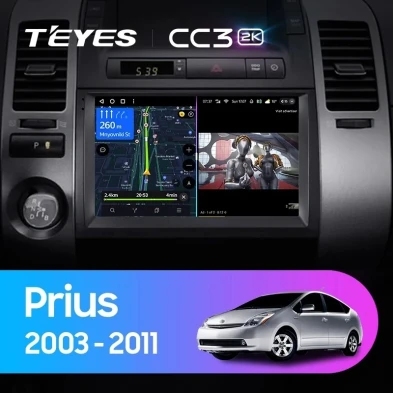 Штатная магнитола Teyes CC3 2K 4/32 Toyota Prius XW20 II (2003-2011) F2