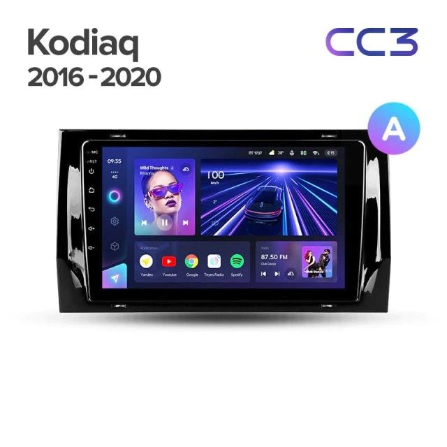 Штатная магнитола Teyes CC3 4/32 Skoda Kodiaq (2016-2021) Тип-B