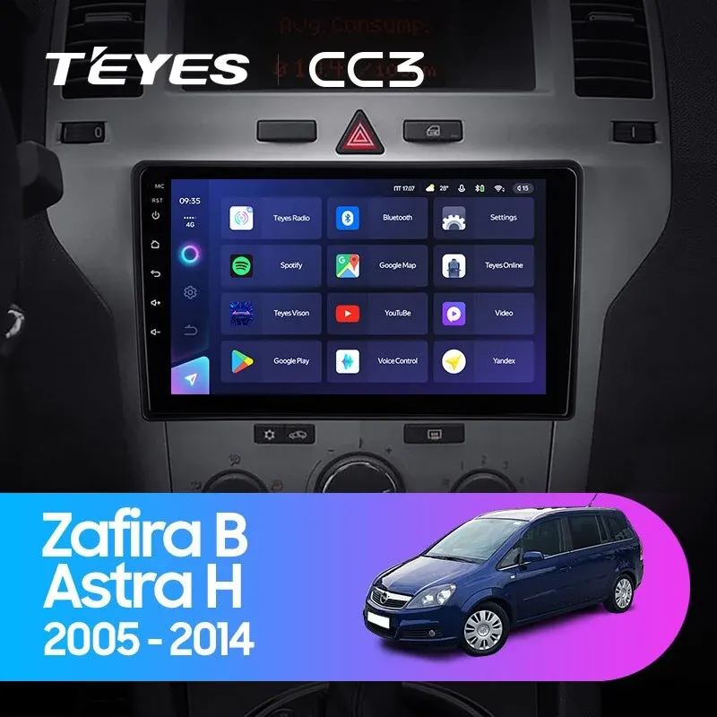 Штатная магнитола Teyes CC3 4/32 Opel Zafira B (2005-2014) F3 (0din)