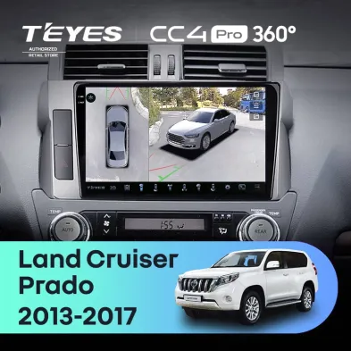 Штатная магнитола Teyes CC4 Pro 360 12/256 Toyota Land Cruiser Prado 150 (2013-2017)