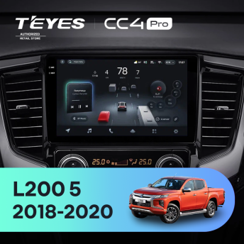 Штатная магнитола Teyes CC4 Pro 12/256 Mitsubishi L200 5 (2018-2020) F2