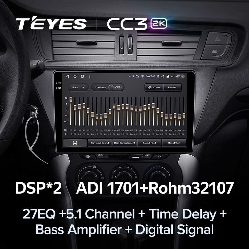 Штатная магнитола Teyes CC3 2K 4/64 Citroen C3-XR (2010-2018) F2
