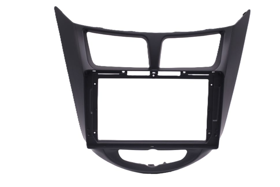 Переходная рамка Hyundai Solaris 1 (2010-2016) (черный матовый) F3 (9")