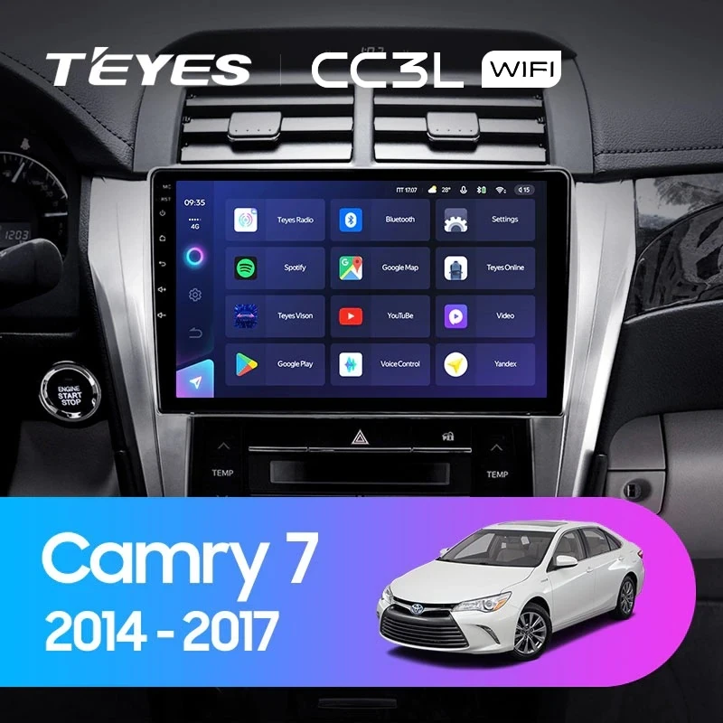 Штатная магнитола Teyes CC3L WiFi 2/32 Toyota Camry 7 XV 50 55 (2014-2017) F4
