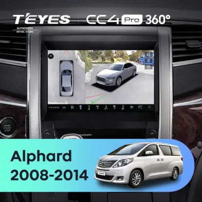 Штатная магнитола Teyes CC4 Pro 360 8/128 Toyota Alphard H20 (2008-2014)