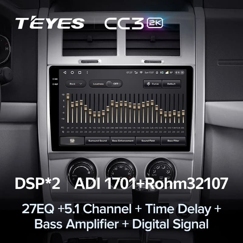 Штатная магнитола Teyes CC3 2K 6/128 Cherokee 4 KK (2007-2014)