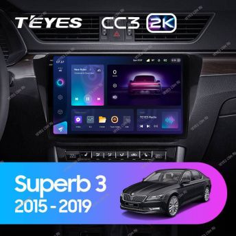 Штатная магнитола Teyes CC3 2K 4/64 Skoda Superb 3 (2015-2019)