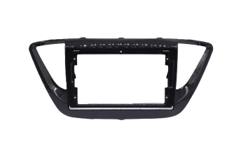 Переходная рамка Hyundai Solaris 2 (2017-2020) (черный глянец) F3 Тип-A (9")