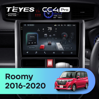 Штатная магнитола Teyes CC4 Pro 8/128 Toyota Roomy (2016-2020 ) Правый руль