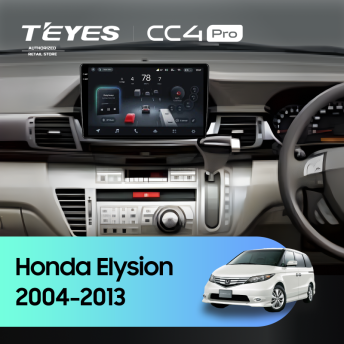Штатная магнитола Teyes CC4 Pro 8/128 Honda Elysion (2004-2013)