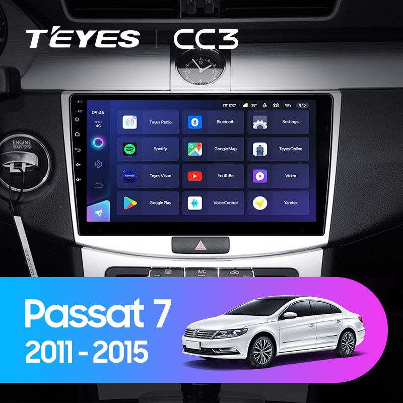 Штатная магнитола Teyes CC3 6/128 Volkswagen Passat B6 (2005-2010) \ B7 (2010-2015)
