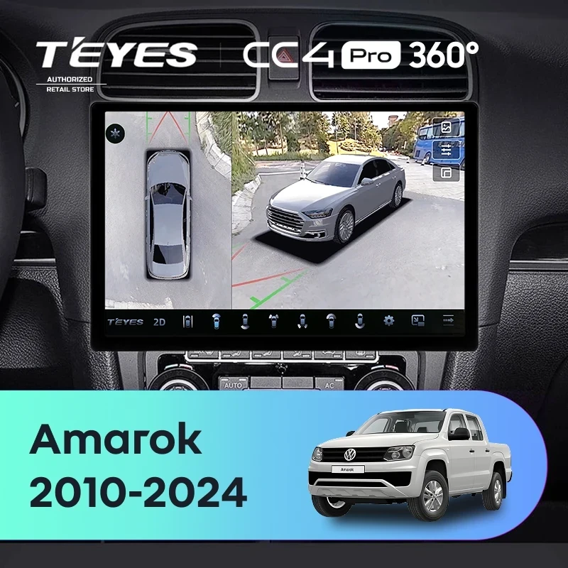 Штатная магнитола Teyes CC4 Pro 360 12/256 Volkswagen Amarok (2010-2024) (13")