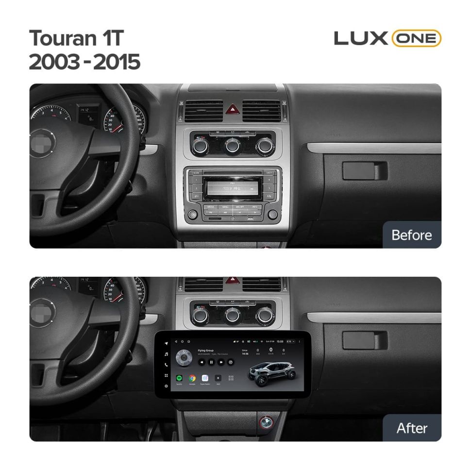 Штатная магнитола Teyes LUX ONE 4/32 Volkswagen Touran (2003-2015)
