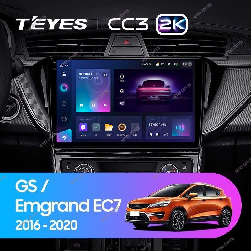 Штатная магнитола Teyes CC3 2K 4/32 Geely GS (2016-2020) F2