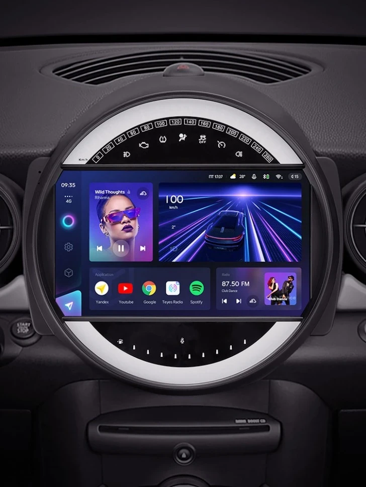 Штатная магнитола Teyes CC3 4/32 Mini Cooper (2007-2015) F1